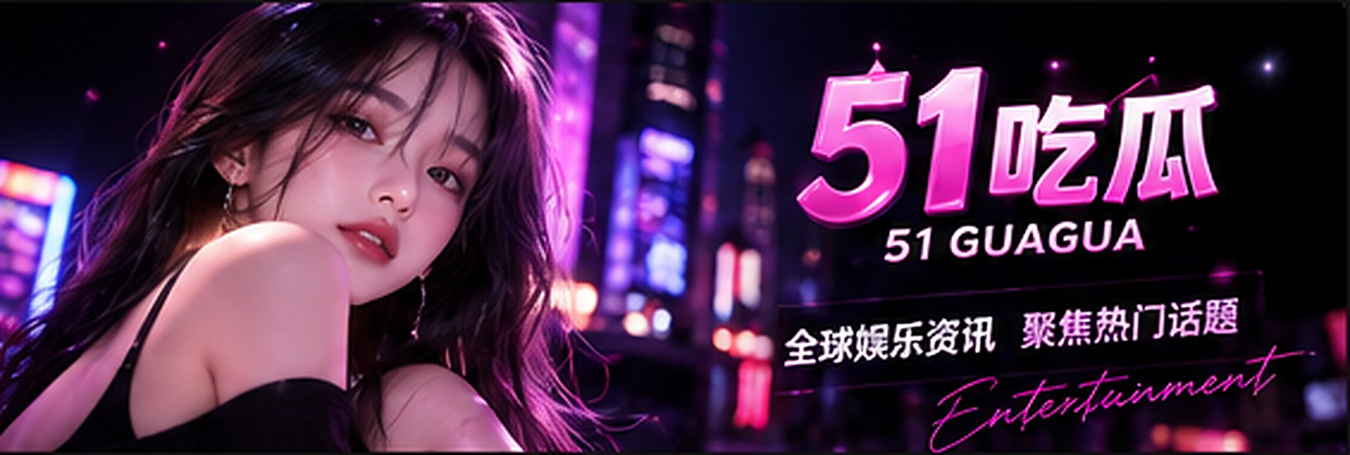 51吃瓜黑紫编辑视觉主图